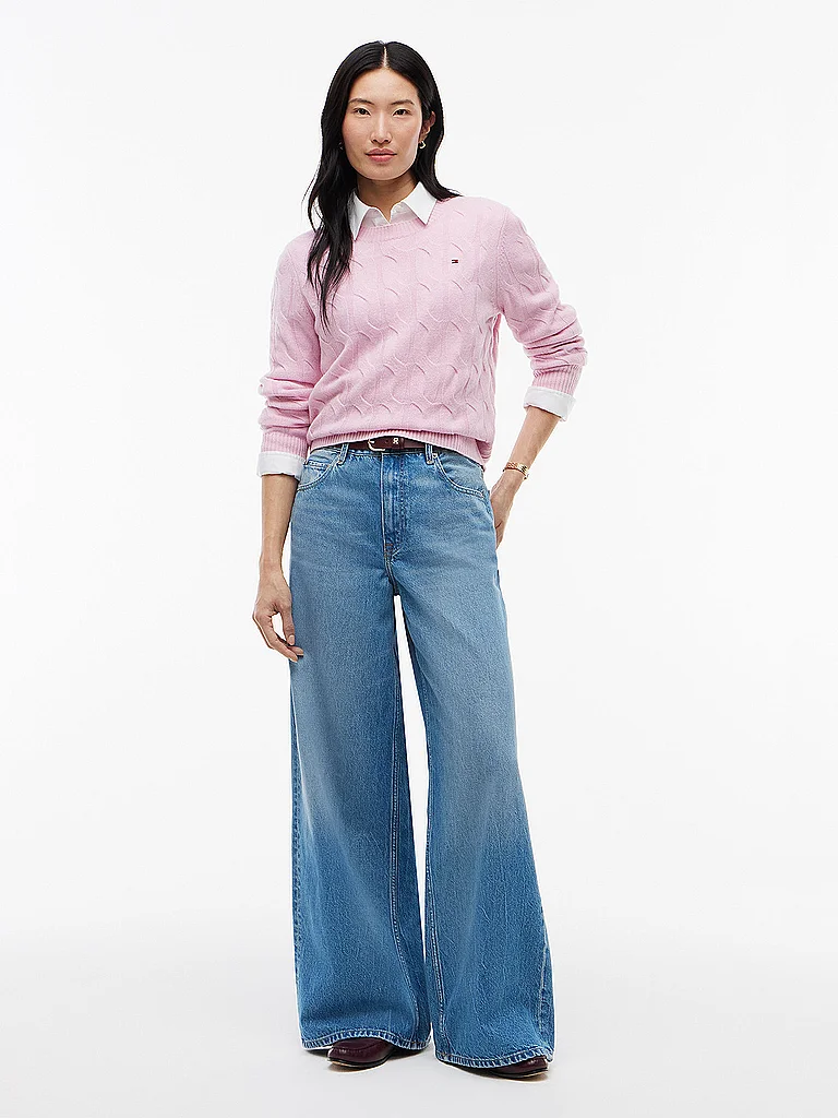 Pull Tommy Hilfiger Pull femme torsadé en laine EU - vue 9